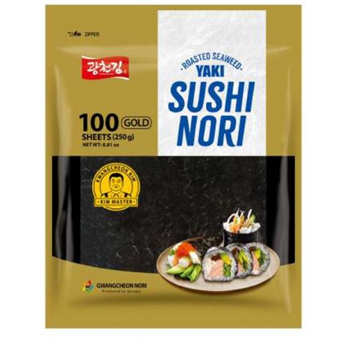 Yaki Alge nori - half cut sheet 125g - 100buc Yaki Alge nori - half cut sheet 125g - 100buc